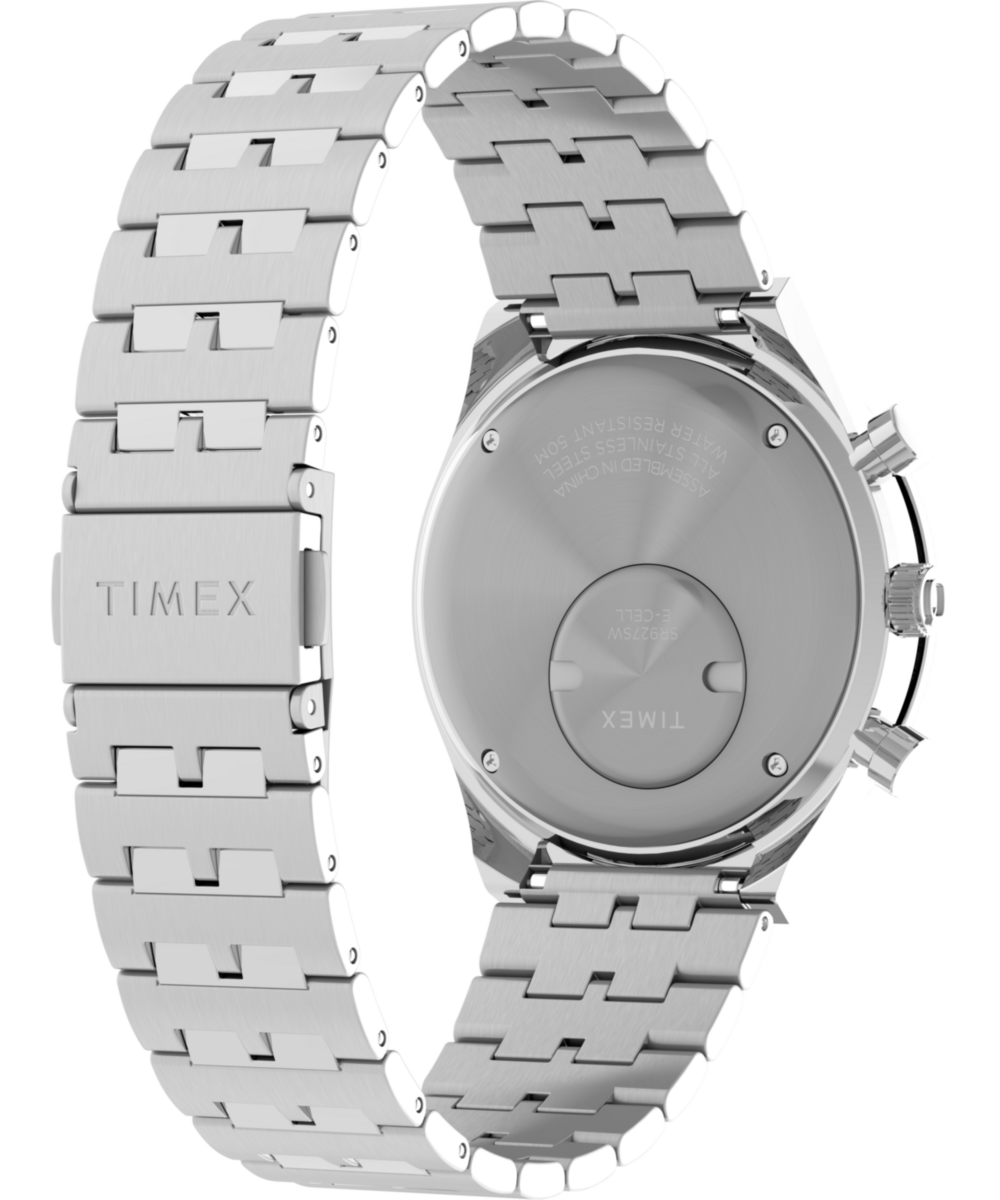 Q Timex Chronograph 40mm Stainless Steel Bracelet Watch, photo 5