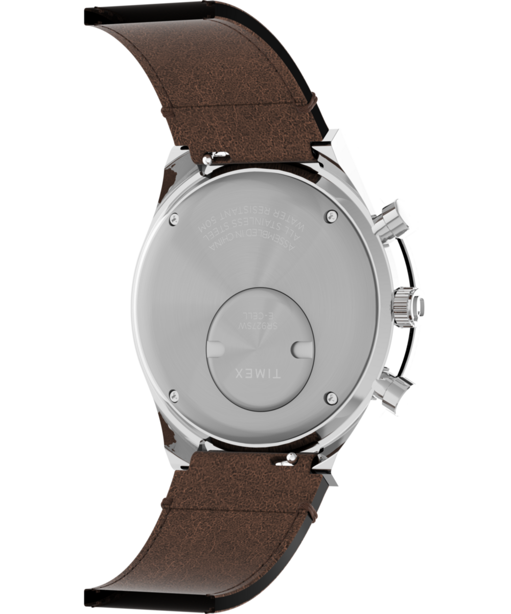Q Timex Chronograph 40mm Leather Strap Watch, photo 5