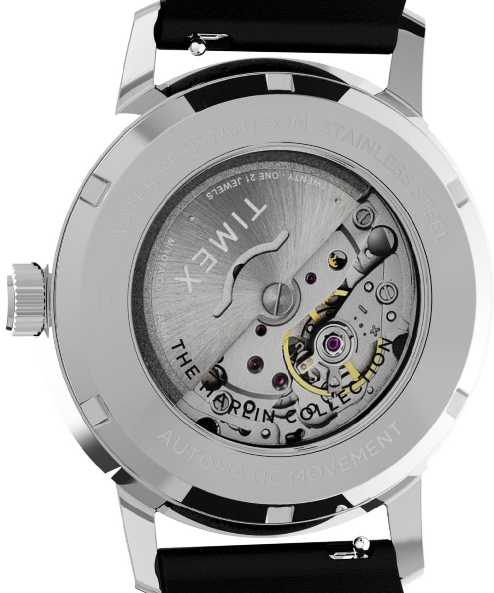 Marlin® Automatic 40mm Leather Strap Watch, photo 4