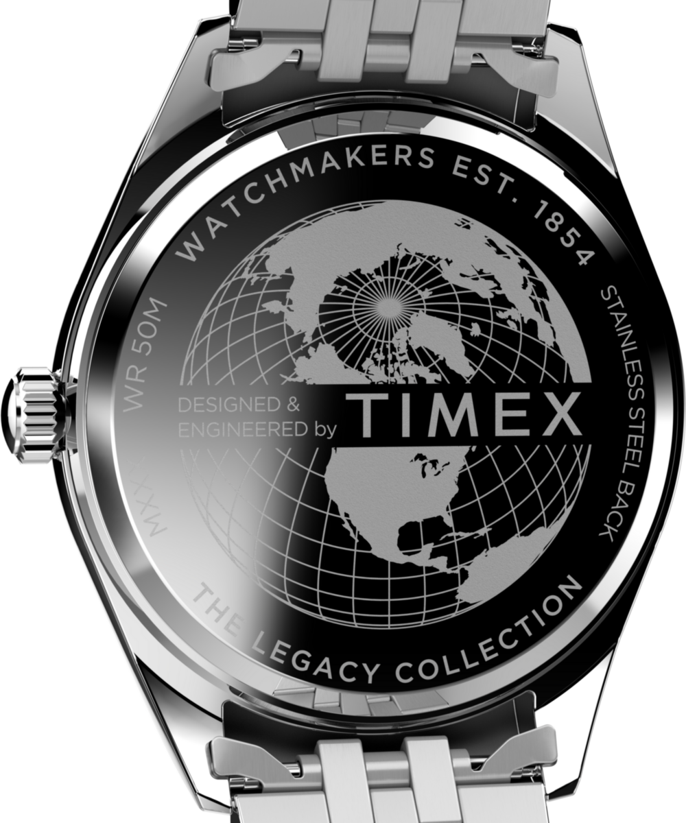 Timex Legacy Day and Date 41mm Stainless Steel Bracelet Watch, photo 4