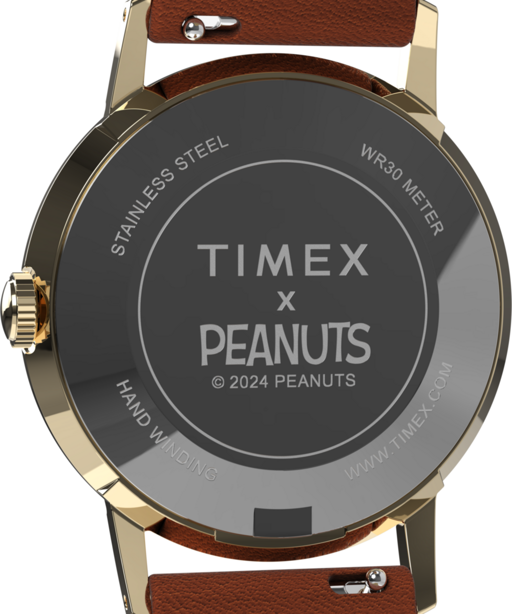 Peanuts® x Timex Marlin® Hand-Wound Snoopy Tennis 34mm Leather Strap Watch, photo 4