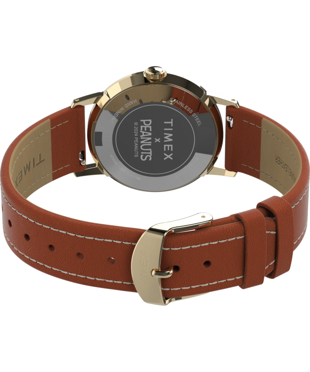 Peanuts® x Timex Marlin® Hand-Wound Snoopy Tennis 34mm Leather Strap Watch, photo 5