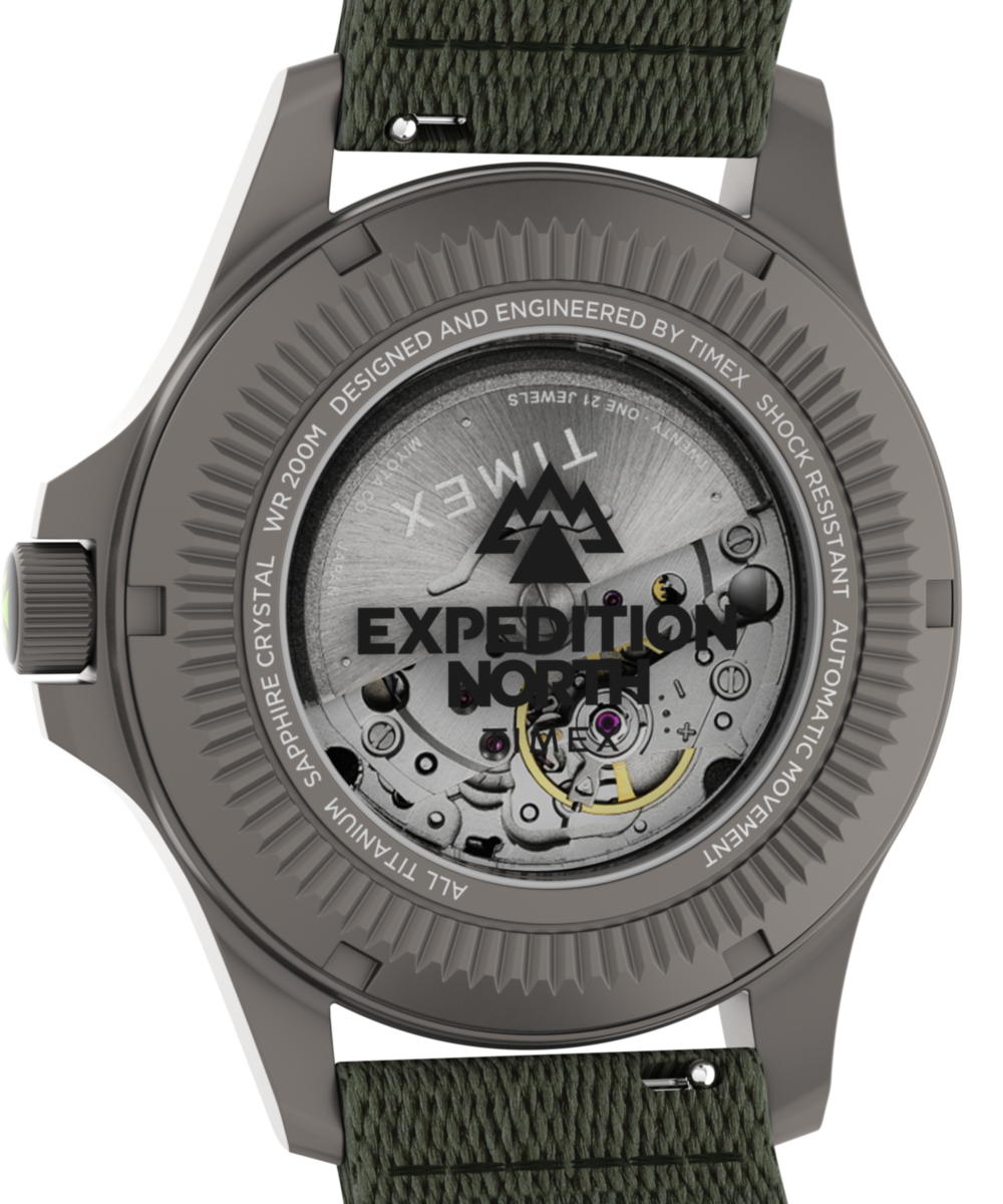 Expedition® Field Post Titanium Automatic 41mm Recycled Fabric Strap Watch, photo 4