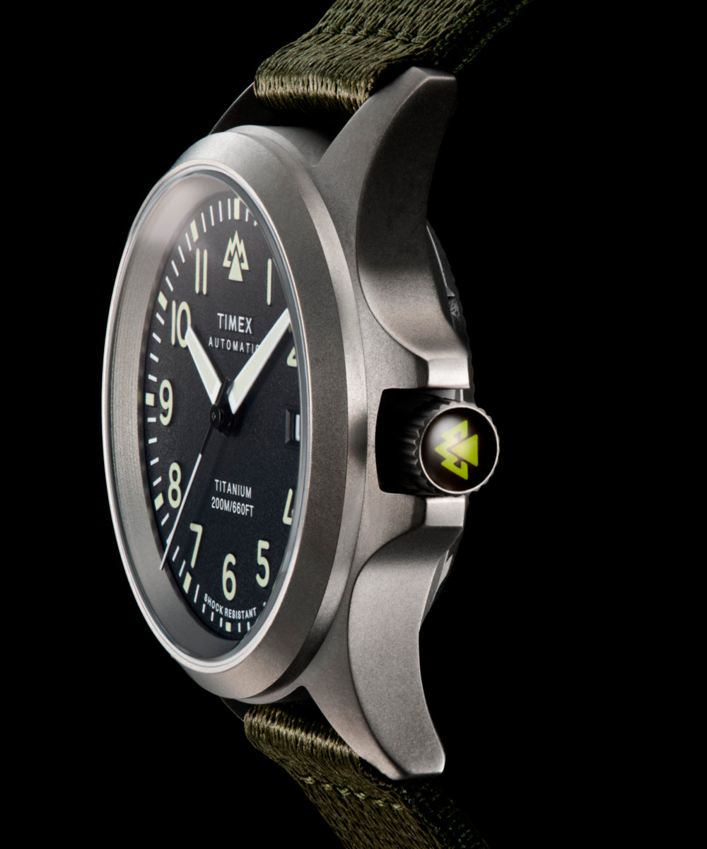 Expedition® Field Post Titanium Automatic 41mm Recycled Fabric Strap Watch, photo 6