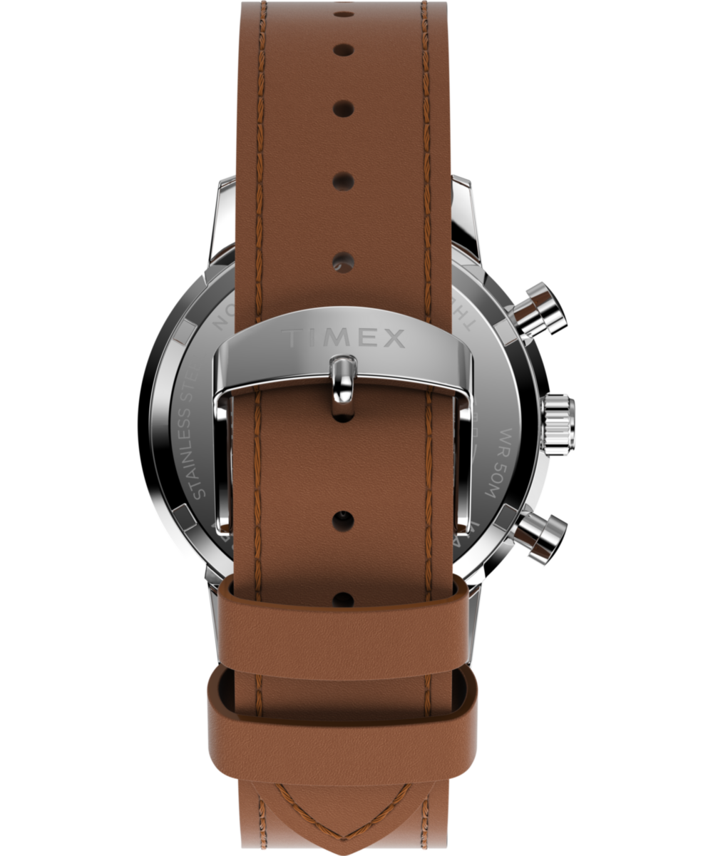 Marlin® Chronograph Tachymeter 40mm Leather Strap Watch, photo 3