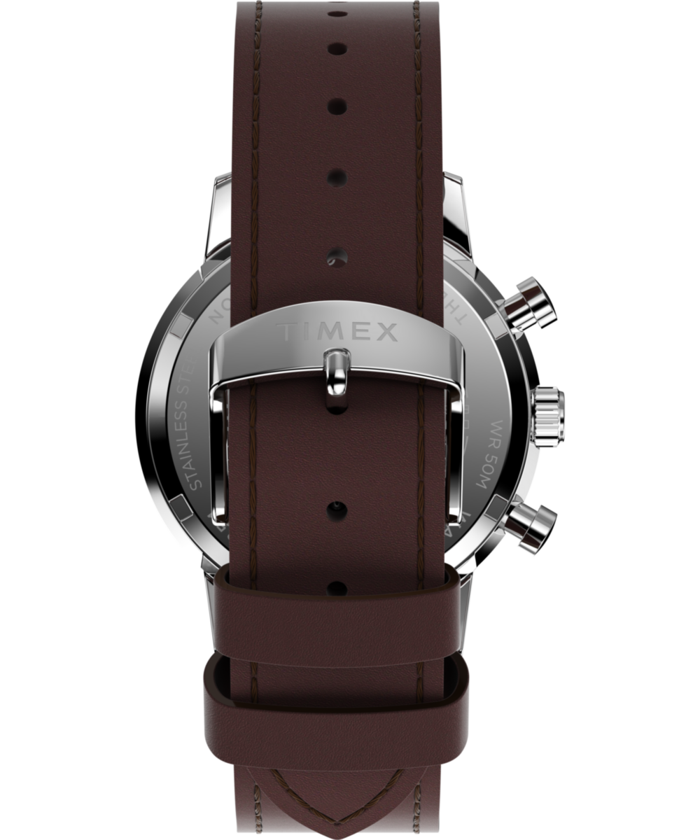 Marlin® Chronograph Tachymeter 40mm Leather Strap Watch, photo 3