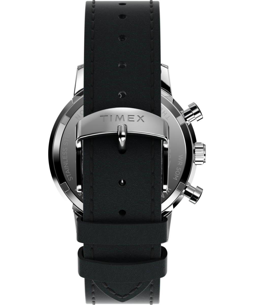 Marlin® Chronograph Tachymeter 40mm Leather Strap Watch, photo 3