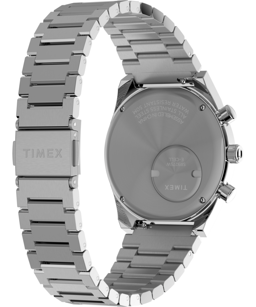 Q Timex Falcon Eye Chronograph 40mm Stainless Steel Bracelet Watch, photo 5
