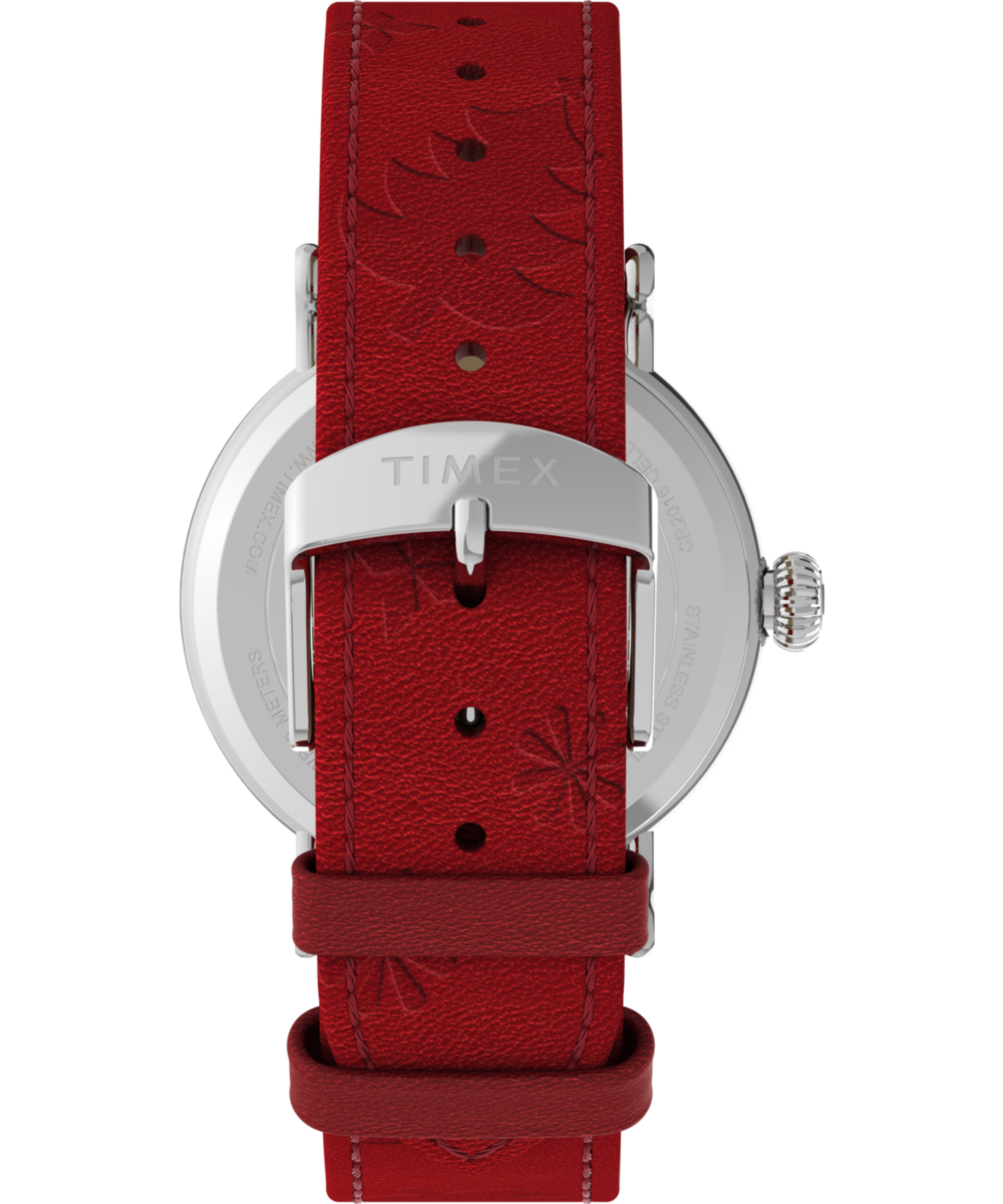 Peanuts® x Timex Standard Snoopy Santa 40mm Leather Strap Watch, photo 3