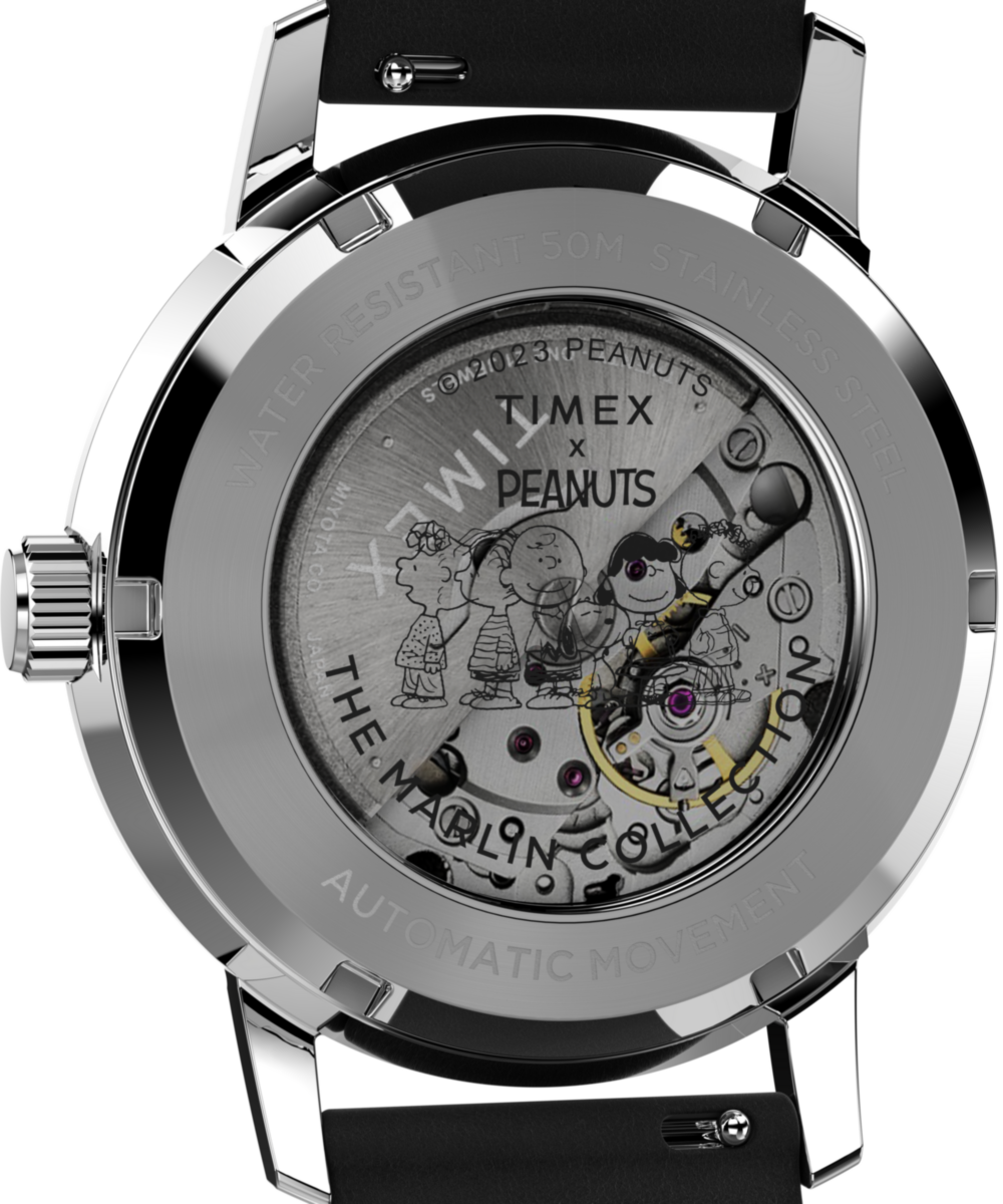 Peanuts® x Timex Marlin® Automatic Snoopy Flying Ace 40mm Leather Strap Watch, photo 4
