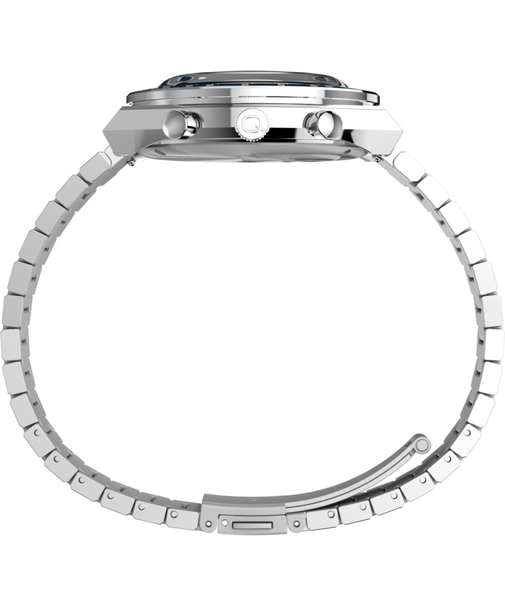 Q Timex Chronograph 40mm Stainless Steel Bracelet Watch, photo 2
