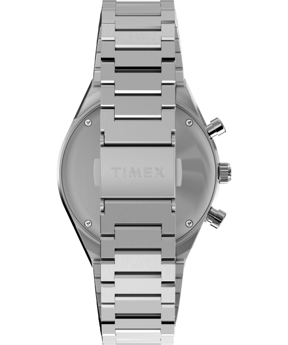Q Timex Chronograph 40mm Stainless Steel Bracelet Watch, photo 3