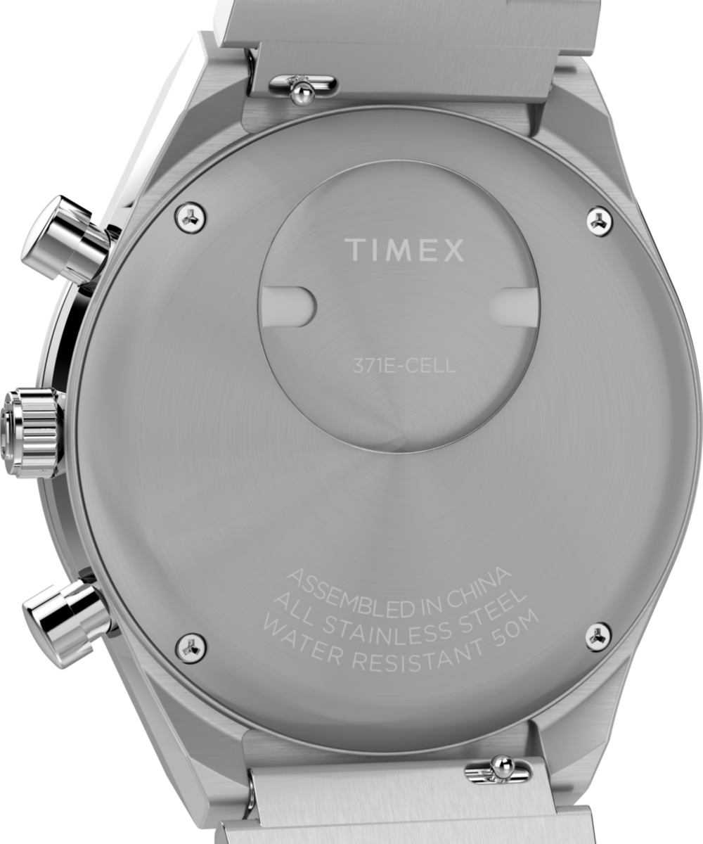Q Timex Chronograph 40mm Stainless Steel Bracelet Watch, photo 4