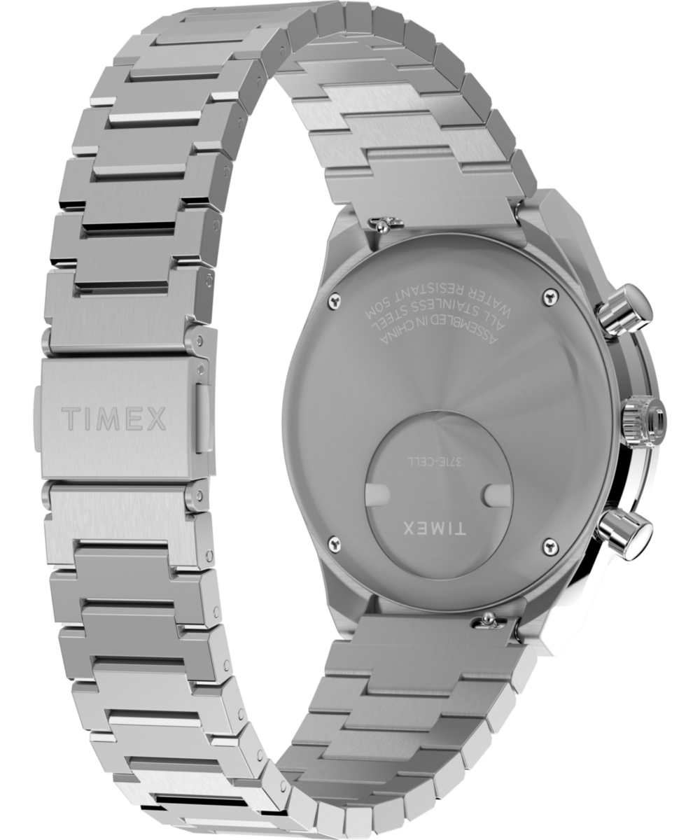 Q Timex Chronograph 40mm Stainless Steel Bracelet Watch, photo 5
