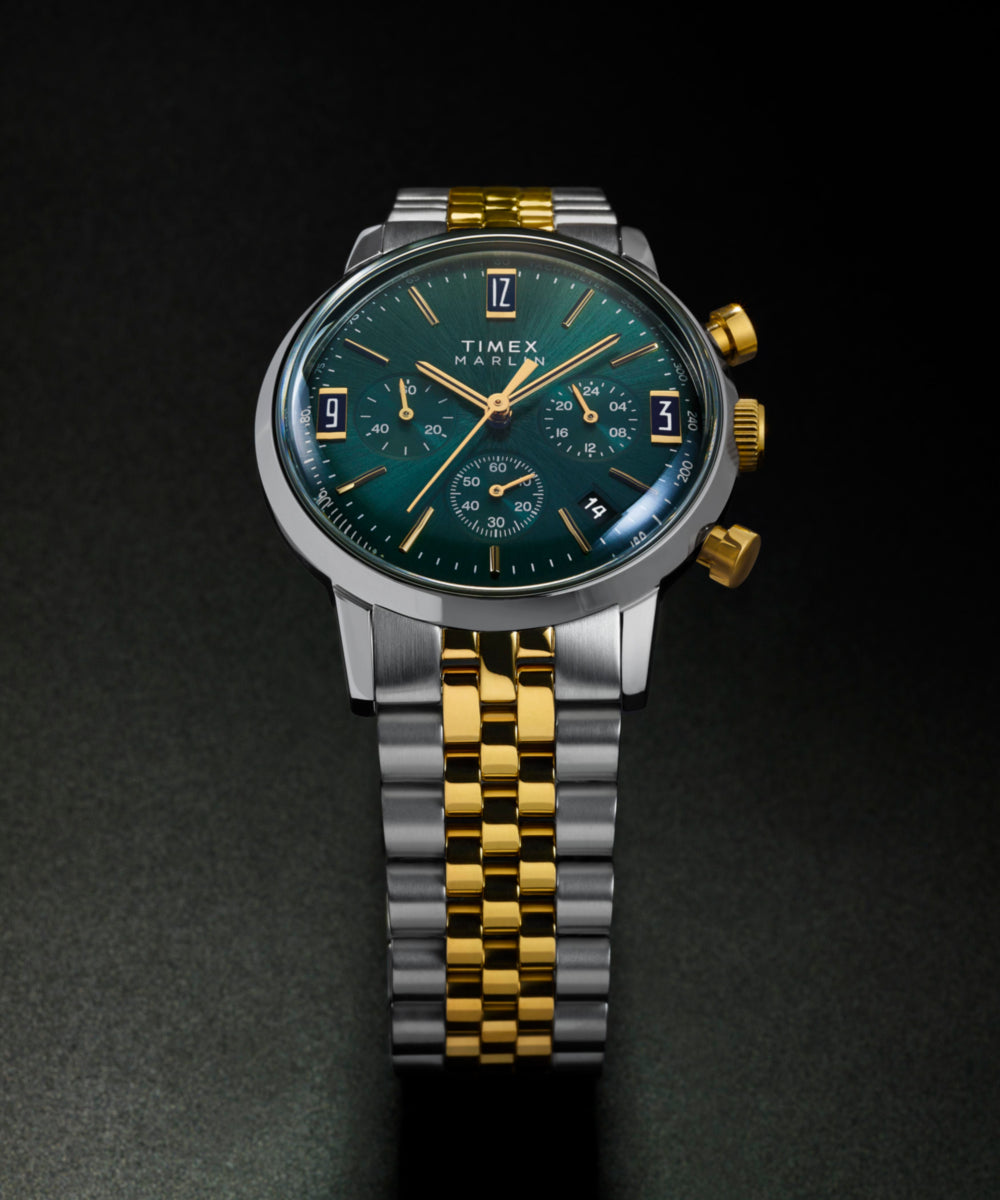 Marlin® Chronograph Tachymeter 40mm Stainless Steel Bracelet Watch, photo 9