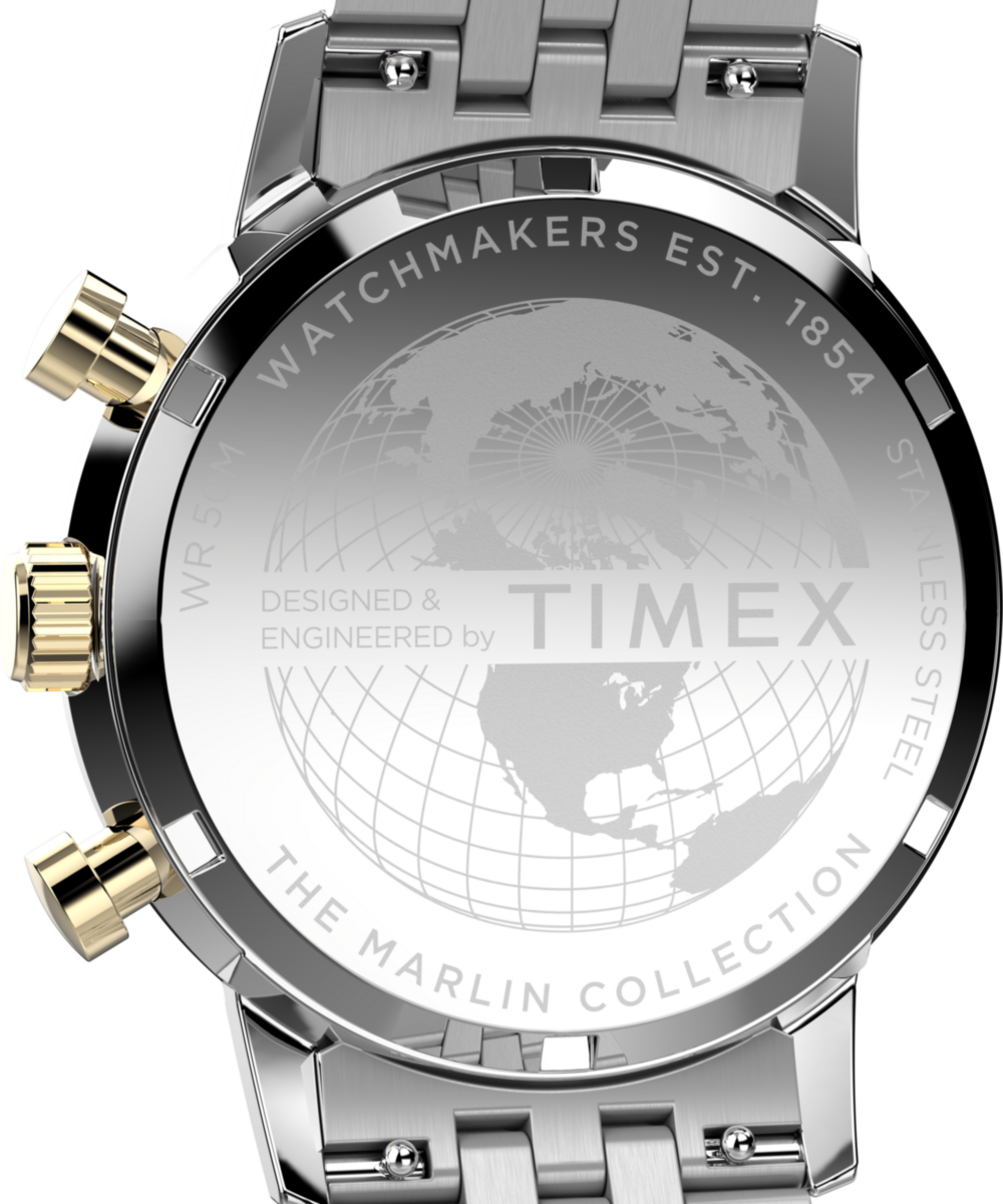 Marlin® Chronograph Tachymeter 40mm Stainless Steel Bracelet Watch, photo 5