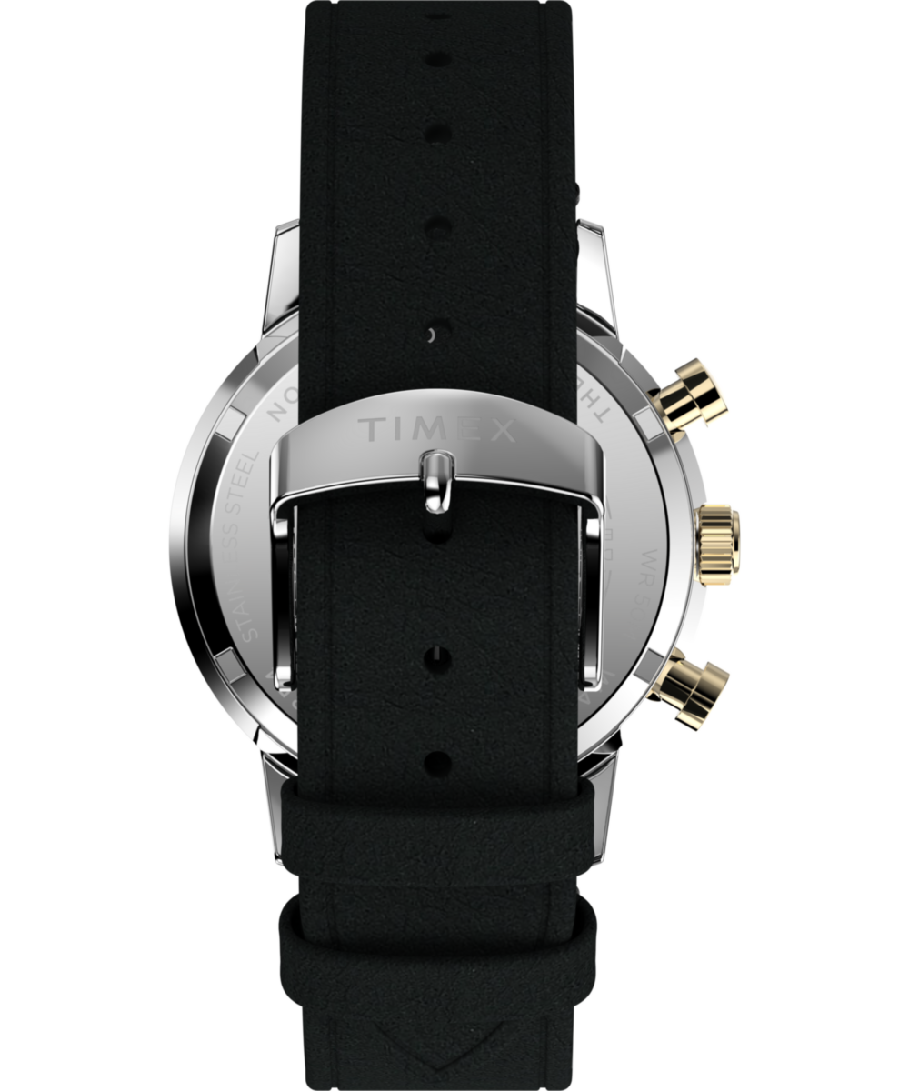 Marlin® Chronograph Tachymeter 40mm Leather Strap Watch, photo 4
