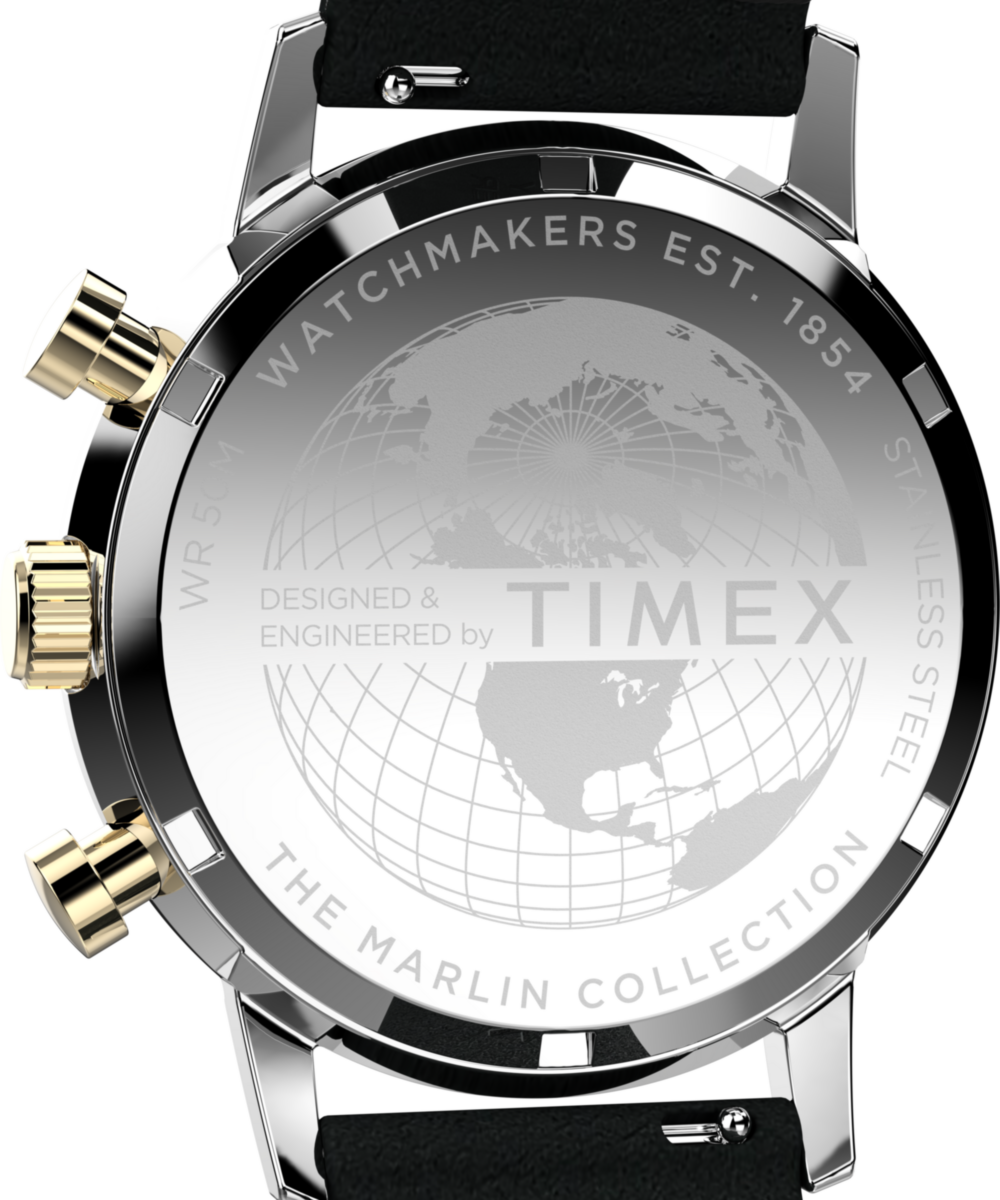 Marlin® Chronograph Tachymeter 40mm Leather Strap Watch, photo 5
