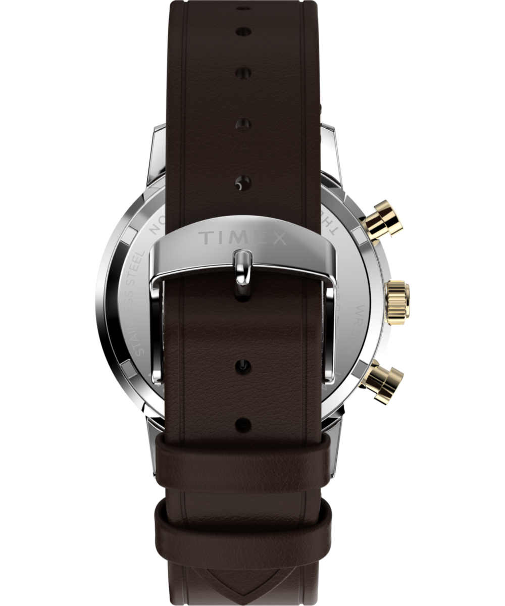 Marlin® Chronograph Tachymeter 40mm Leather Strap Watch, photo 5