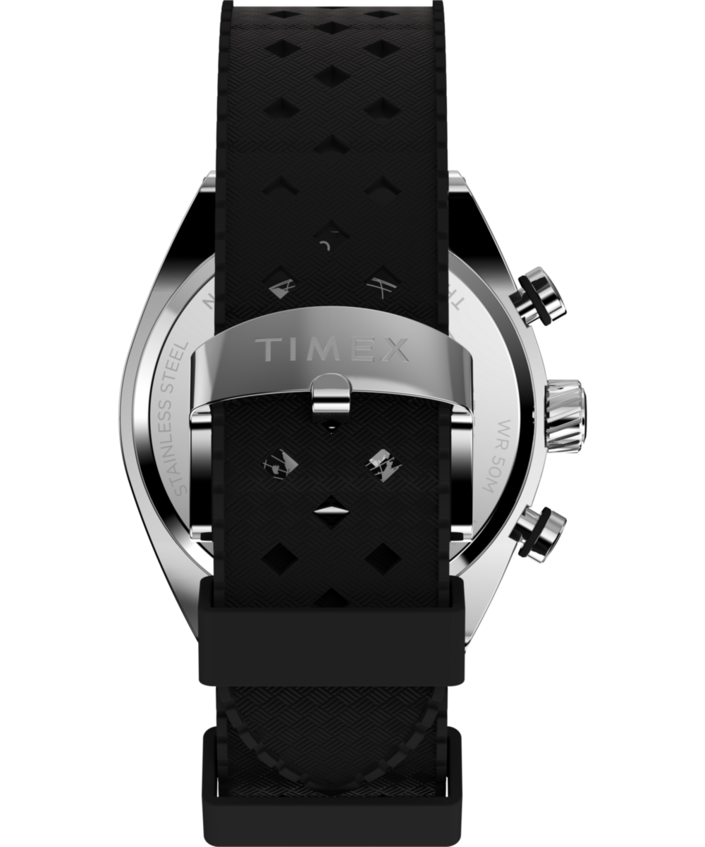 Timex Legacy Tonneau Chronograph 42mm Synthetic Rubber Strap Watch, photo 3