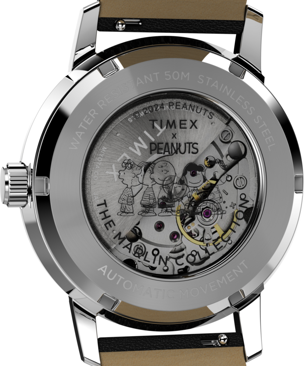 Peanuts® x Timex Marlin® Automatic Saxophonist 40mm Leather Strap Watch, photo 5
