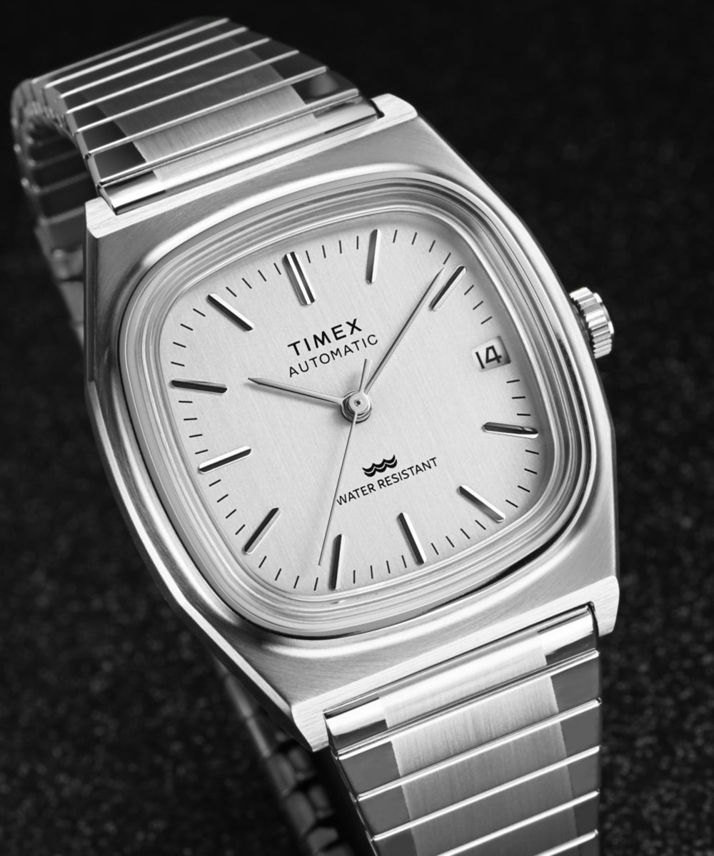 Timex® Automatic 1983 E Line Reissue 34mm Stainless Steel Expansion Band Watch, photo 7