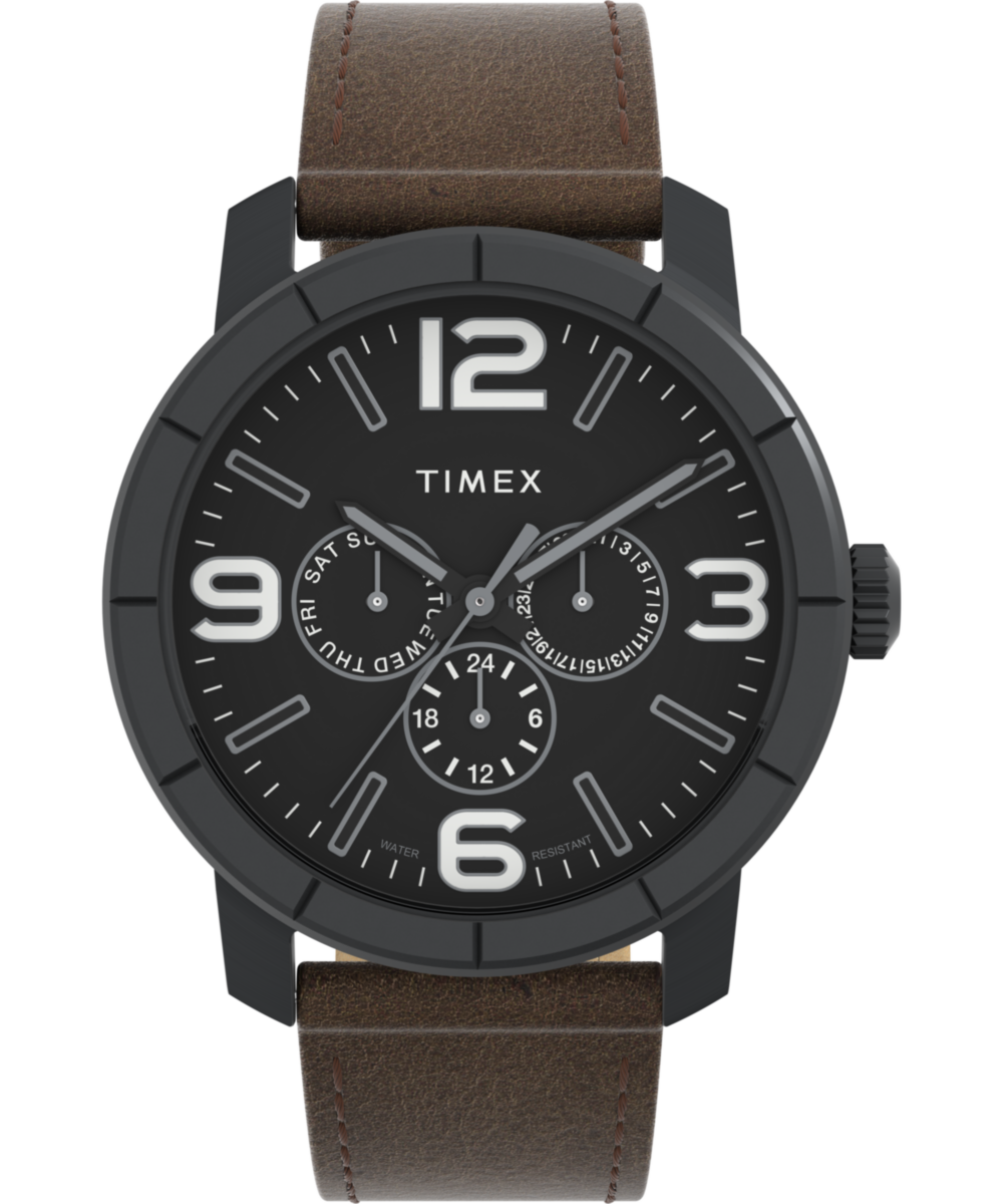 Mod 44mm Leather Strap Watch