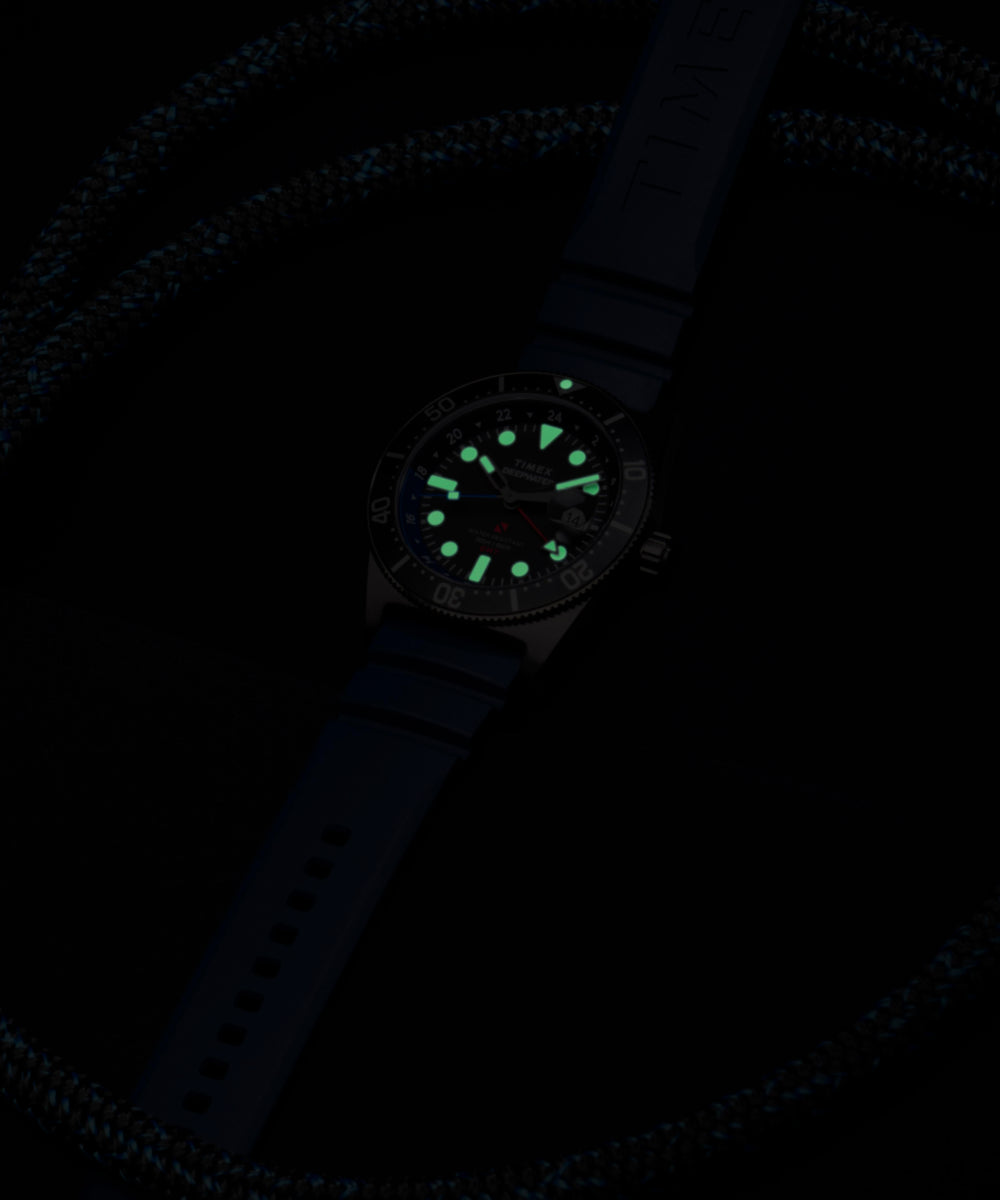 Deepwater Reef 200 GMT 41mm Synthetic Rubber Strap Watch, photo 8
