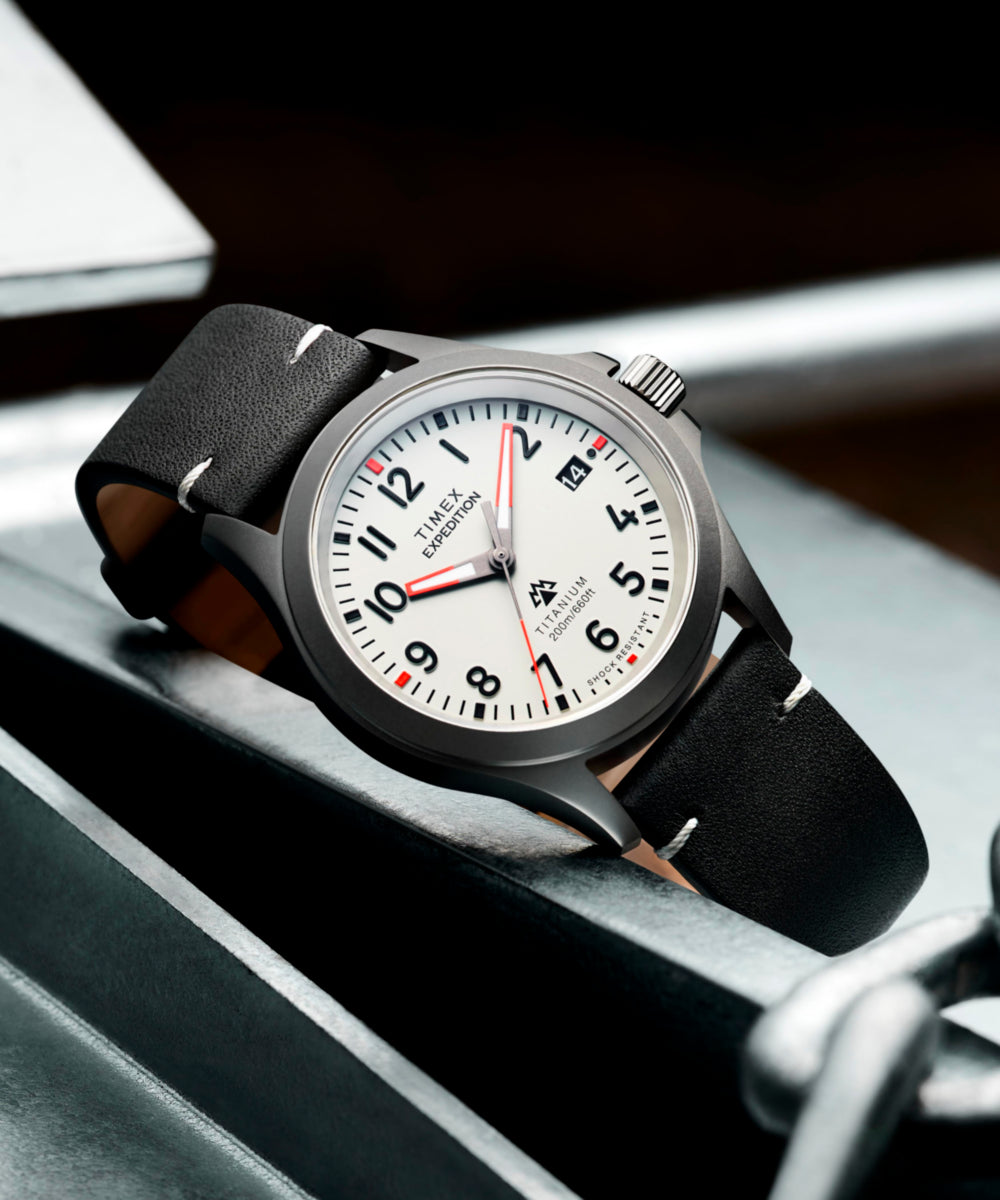 Expedition Titanium 38mm Leather Strap Watch, photo 10