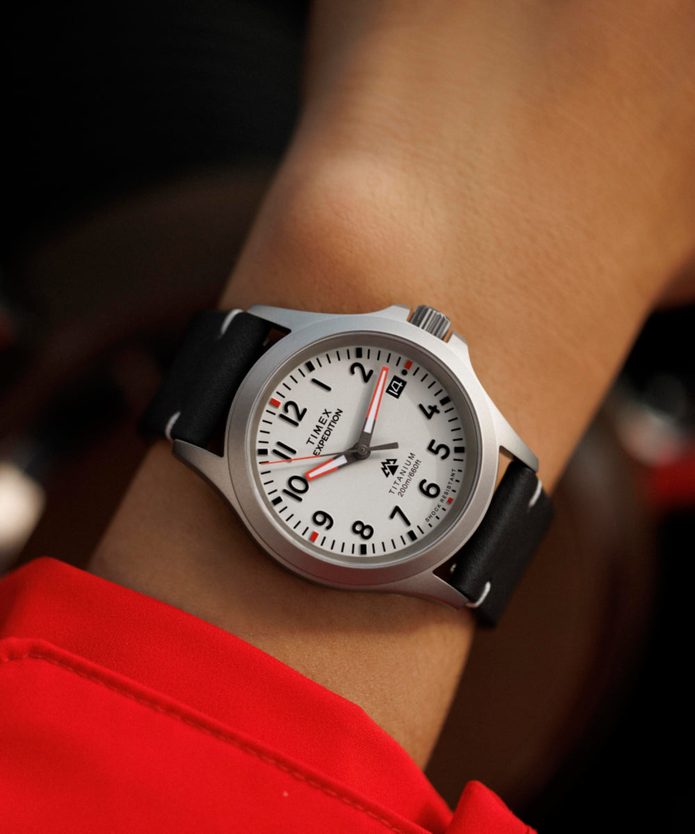 Expedition Titanium 38mm Leather Strap Watch, photo 4