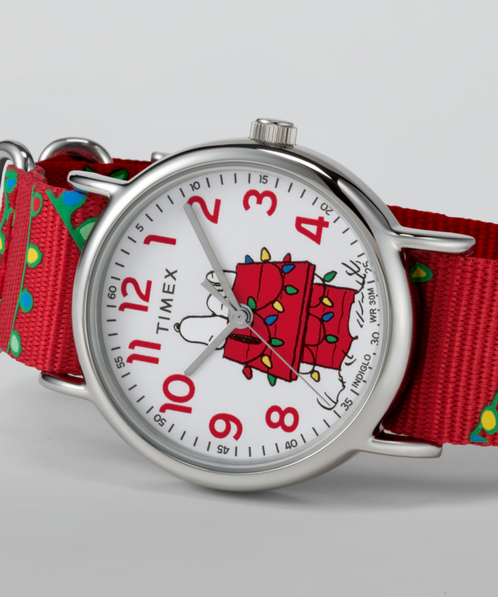 Peanuts® x Timex Weekender Holiday 38mm Fabric Strap Watch, photo 6