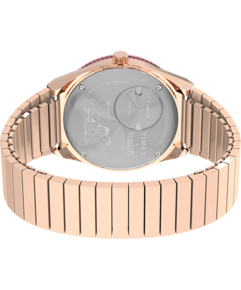 Peanuts® Q Timex® In Bloom 36mm Stainless Steel Expansion Band Watch, photo 5