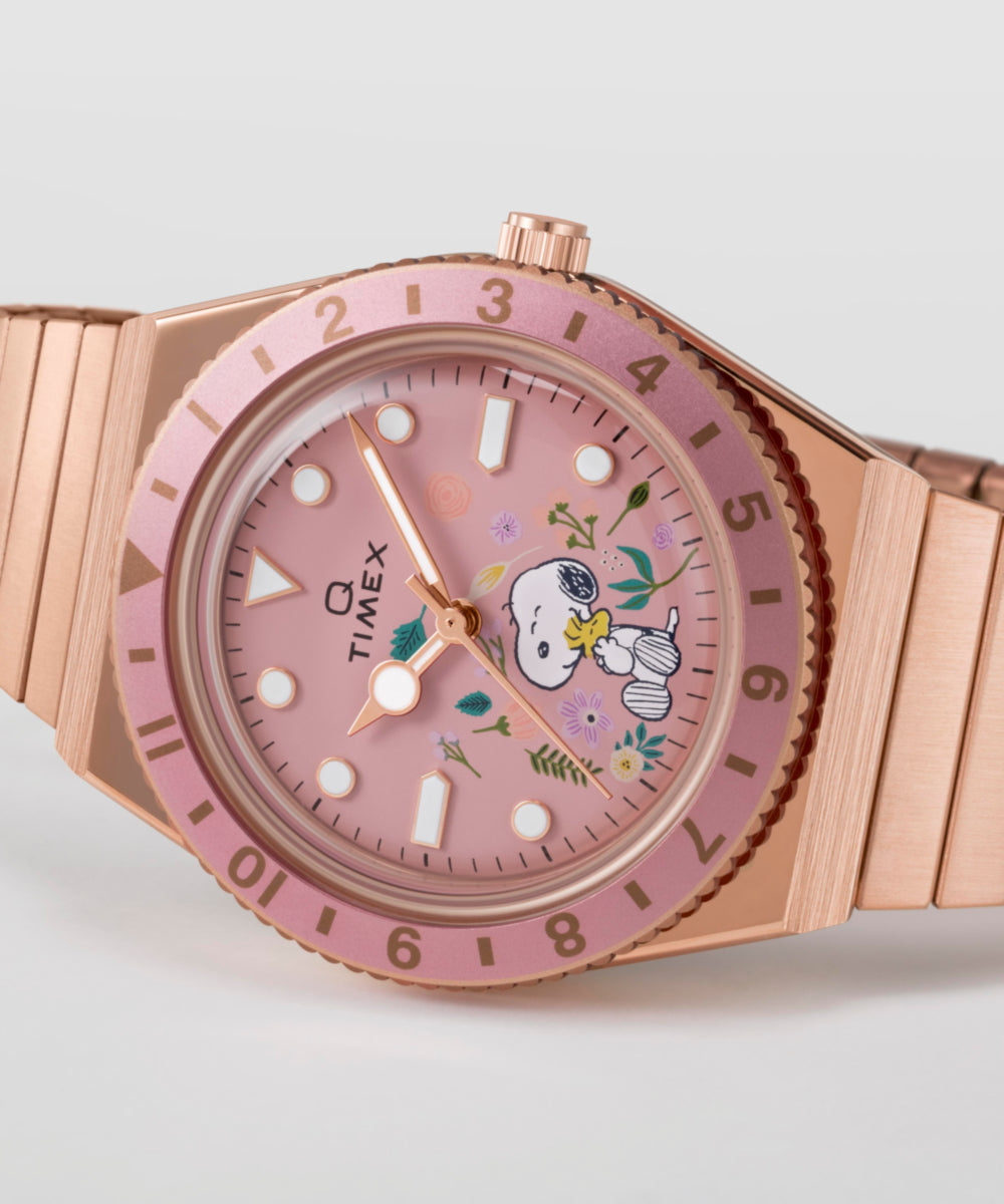 Peanuts® Q Timex® In Bloom 36mm Stainless Steel Expansion Band Watch, photo 6