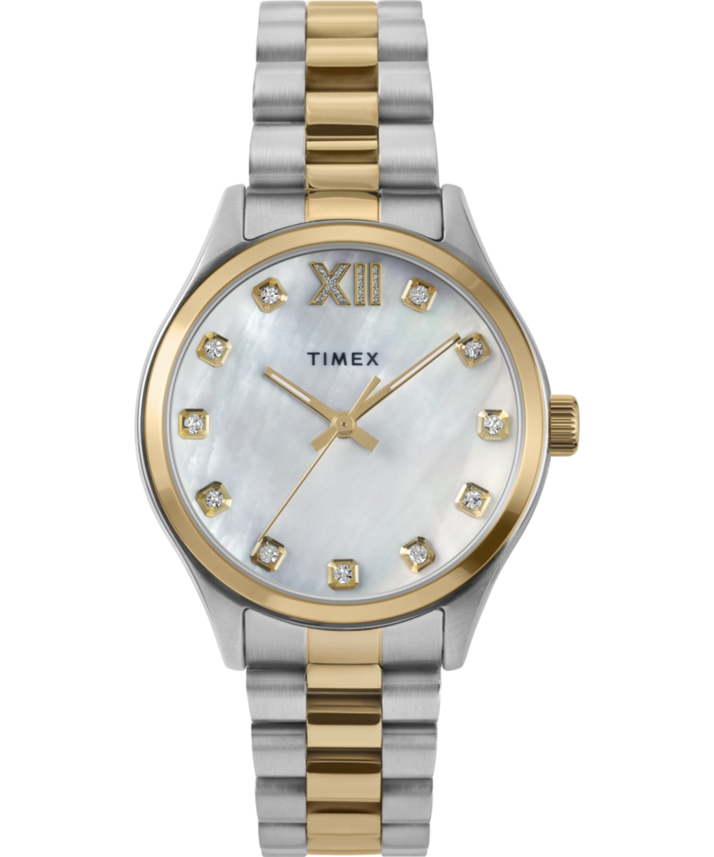 Timex Legacy 34mm Stainless Steel Bracelet Watch