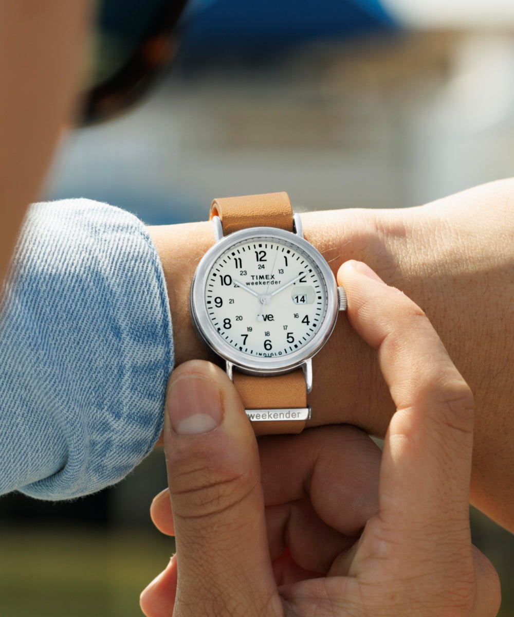 Weekender 37mm Leather Strap Watch, photo 2