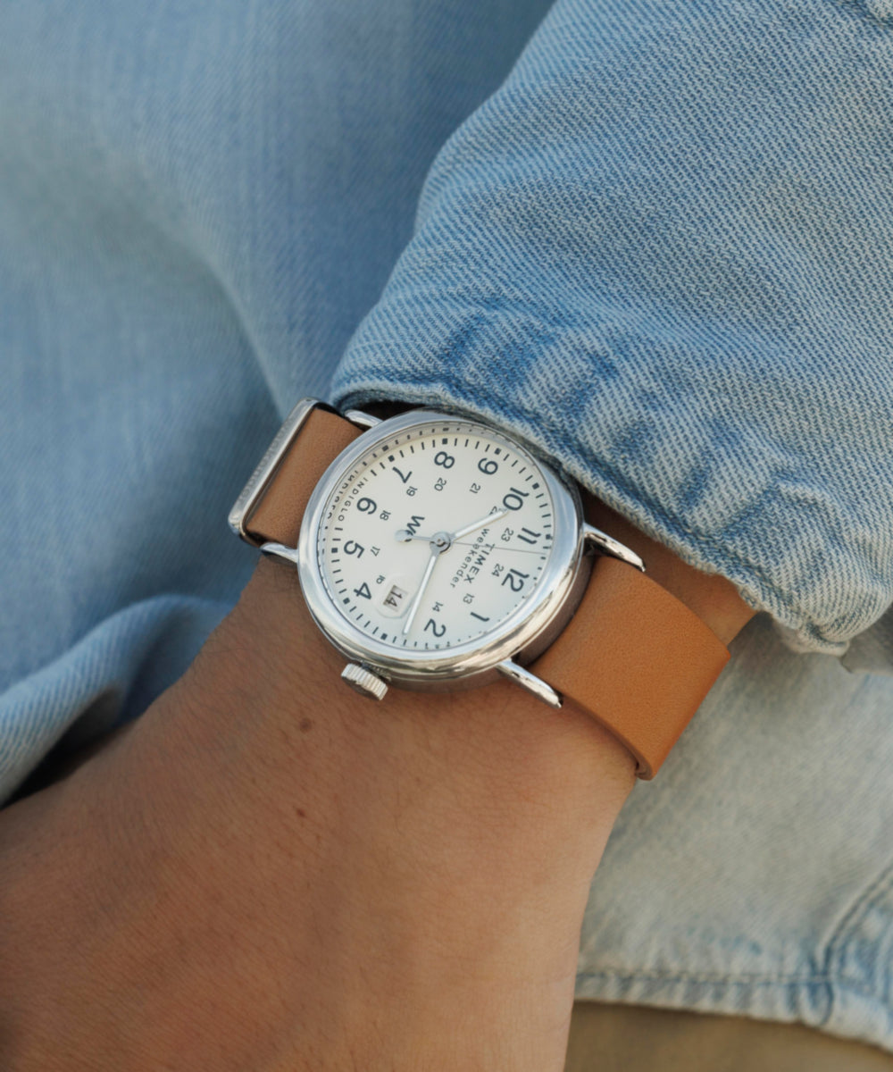 Weekender 37mm Leather Strap Watch, photo 4