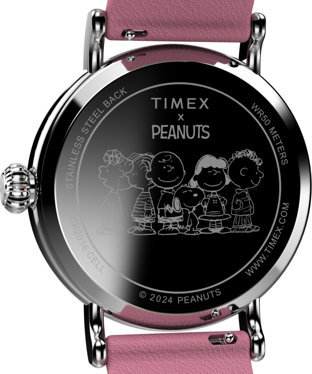 Peanuts x Timex Standard Valentine's 40mm Leather Strap Watch, photo 4