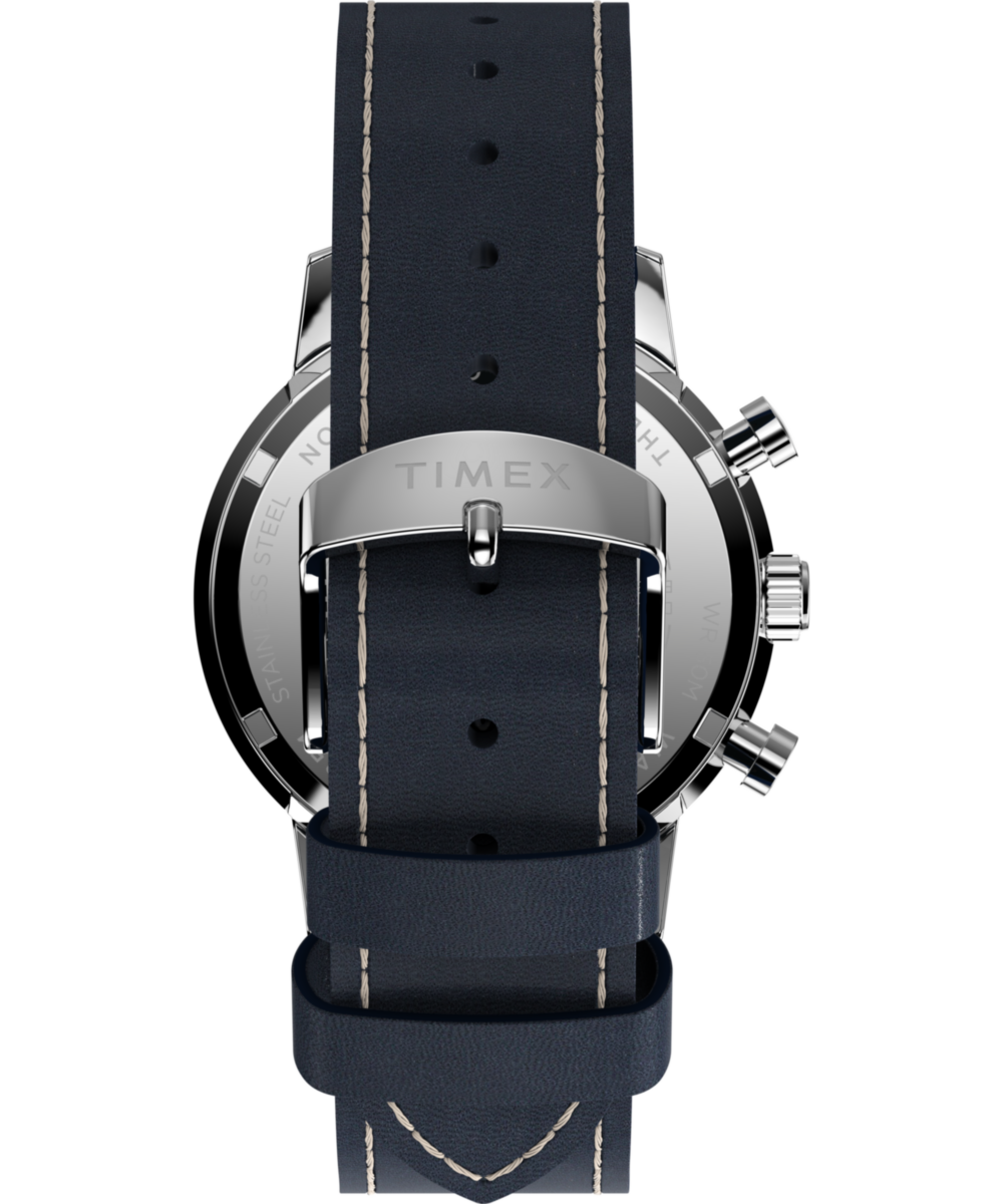 Marlin® Chronograph Tachymeter 40mm Leather Strap Watch, photo 6