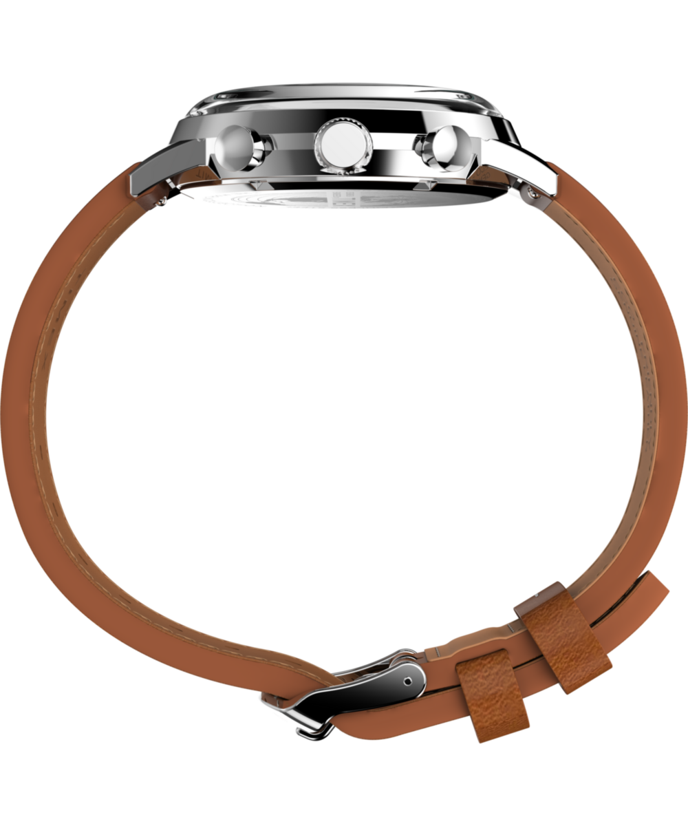 Marlin® Chronograph Tachymeter 40mm Leather Strap Watch, photo 3