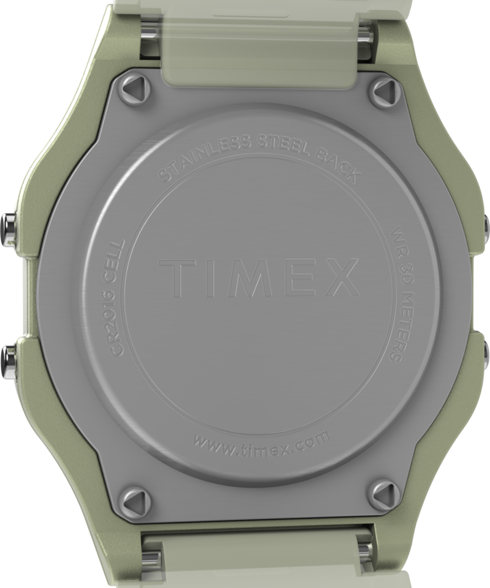 Timex T80 Glow in the Dark 34mm Resin Strap Watch, photo 4