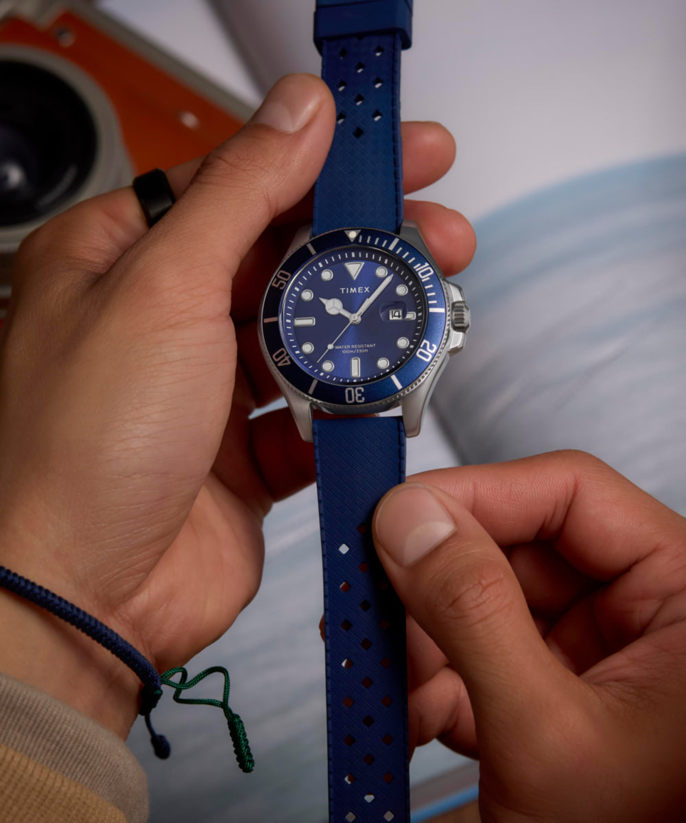 Harborside Coast 44mm Synthetic Rubber Strap Watch, photo 2