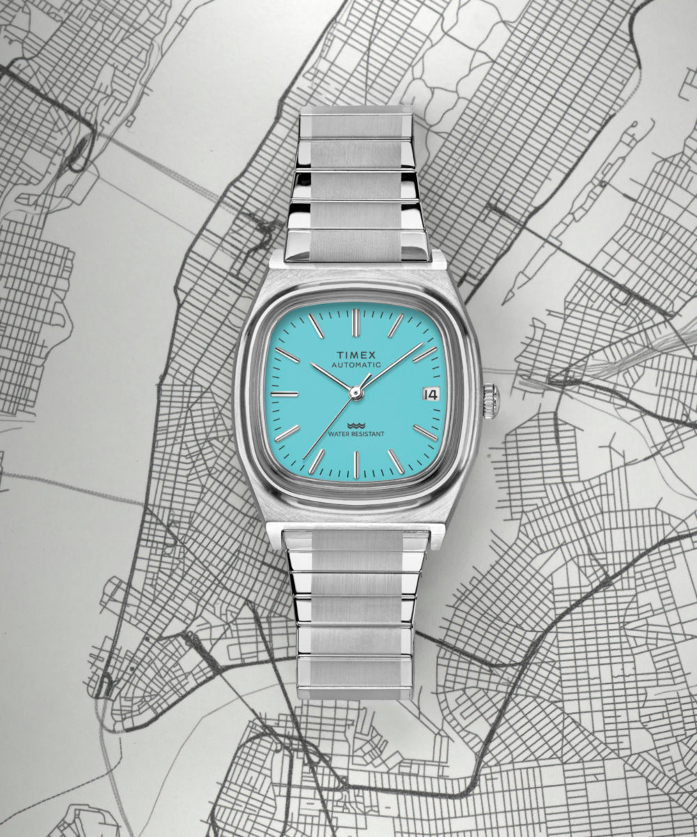 Timex® Automatic 1983 E Line 34mm Stainless Steel Expansion Band Watch, photo 6