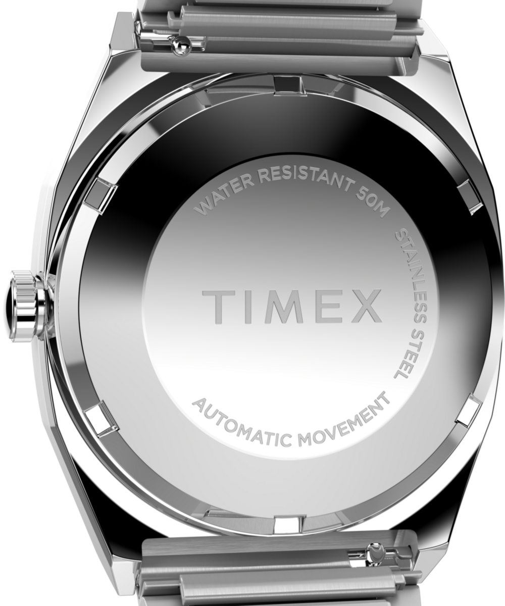 Timex® Automatic 1983 E Line 34mm Stainless Steel Expansion Band Watch, photo 5
