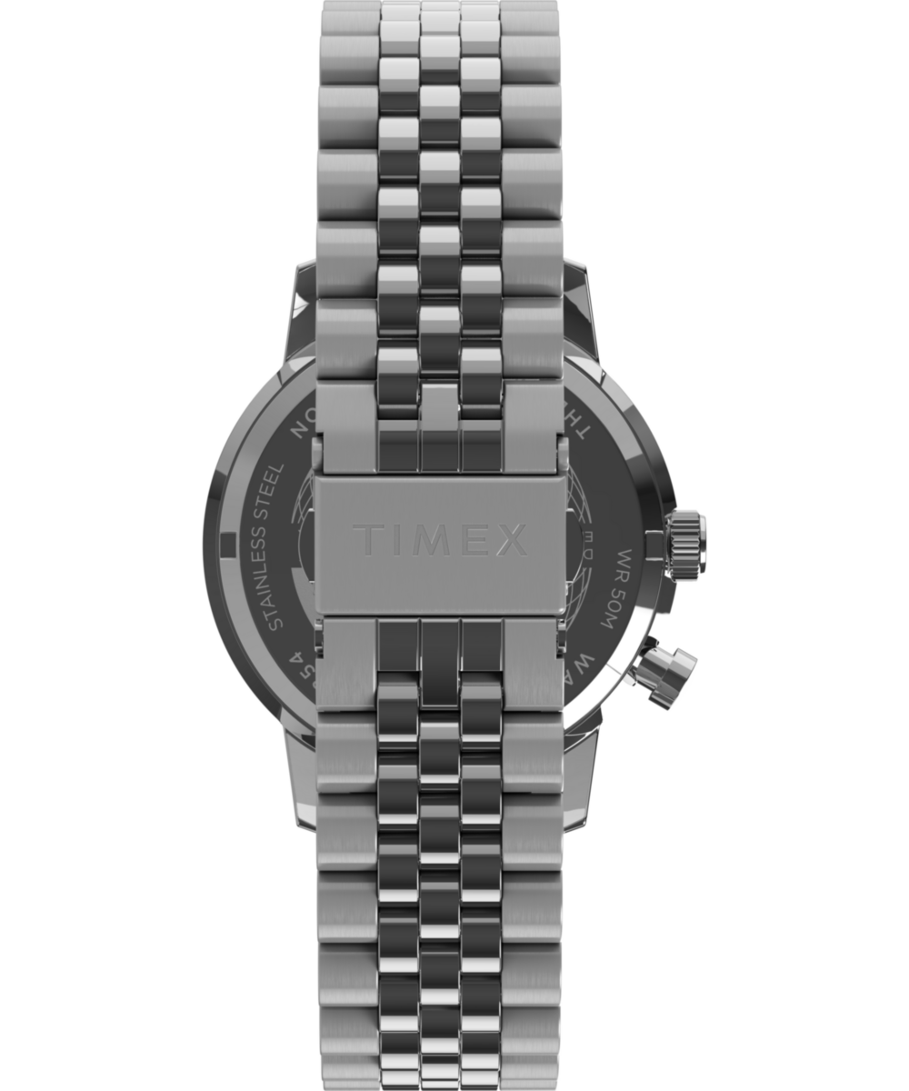 Marlin® Moon Phase Multifunction 40mm Stainless Steel Bracelet Watch, photo 3