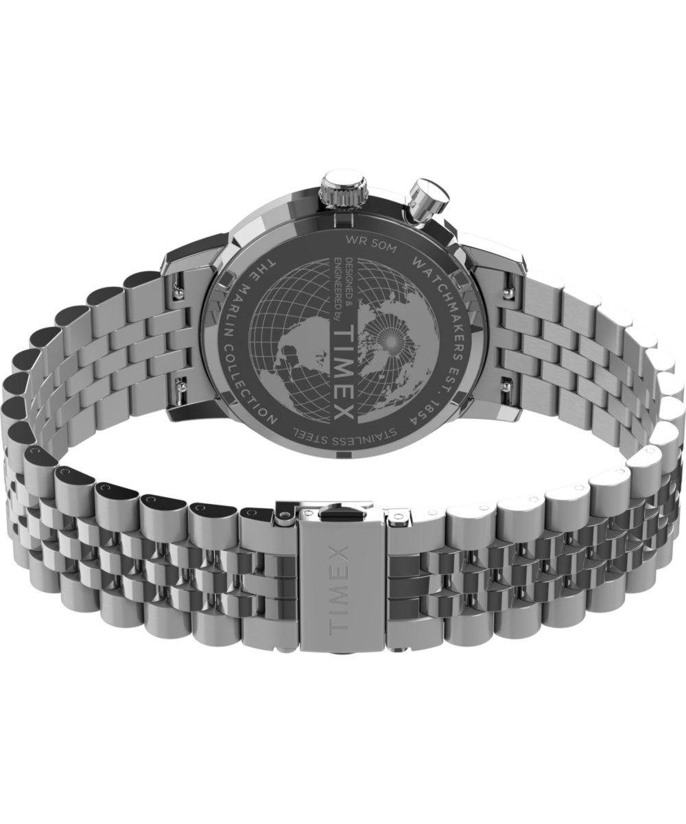 Marlin® Moon Phase Multifunction 40mm Stainless Steel Bracelet Watch, photo 5