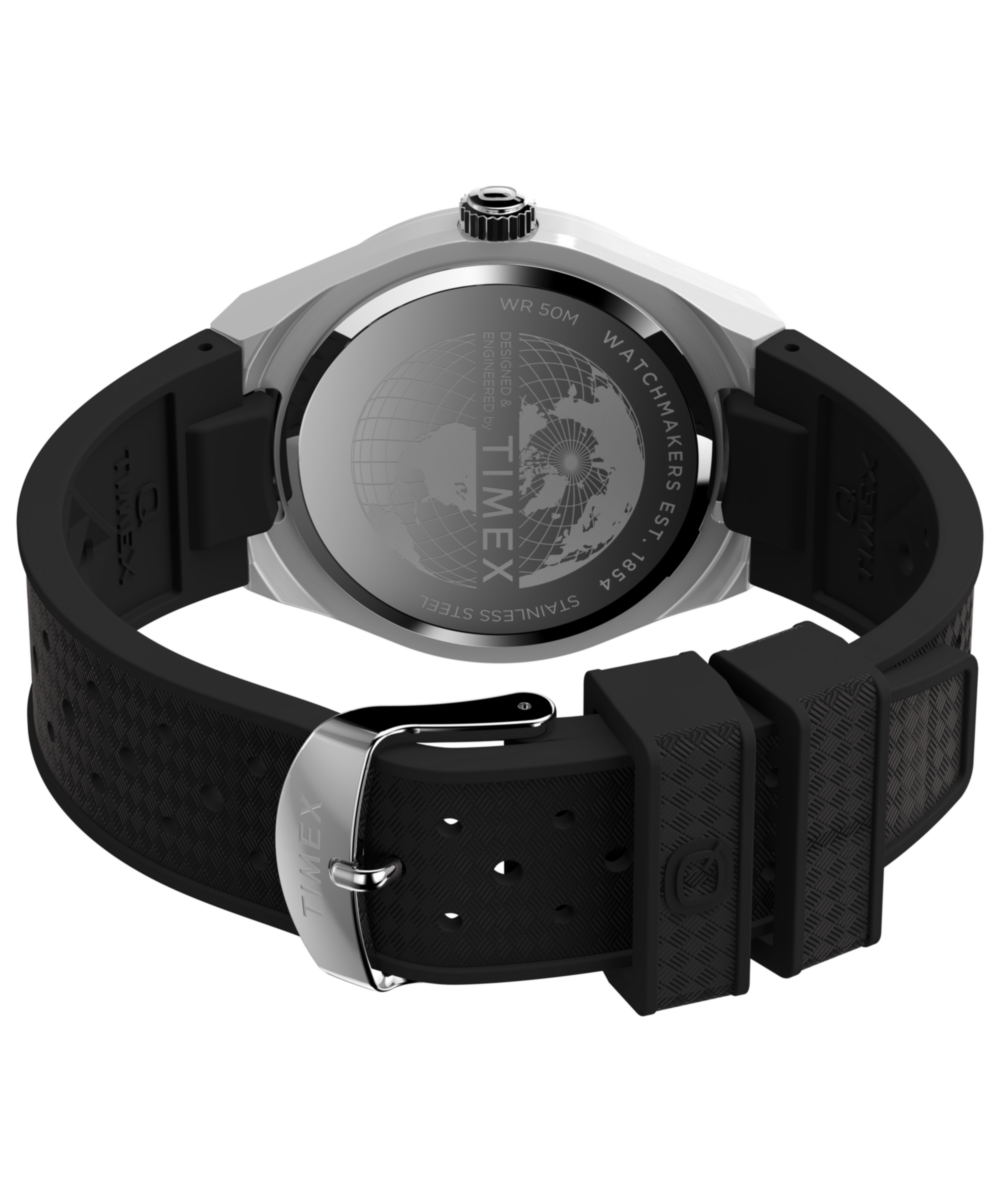 Q Timex® Continental GMT 39mm Synthetic Rubber Strap Watch, photo 6