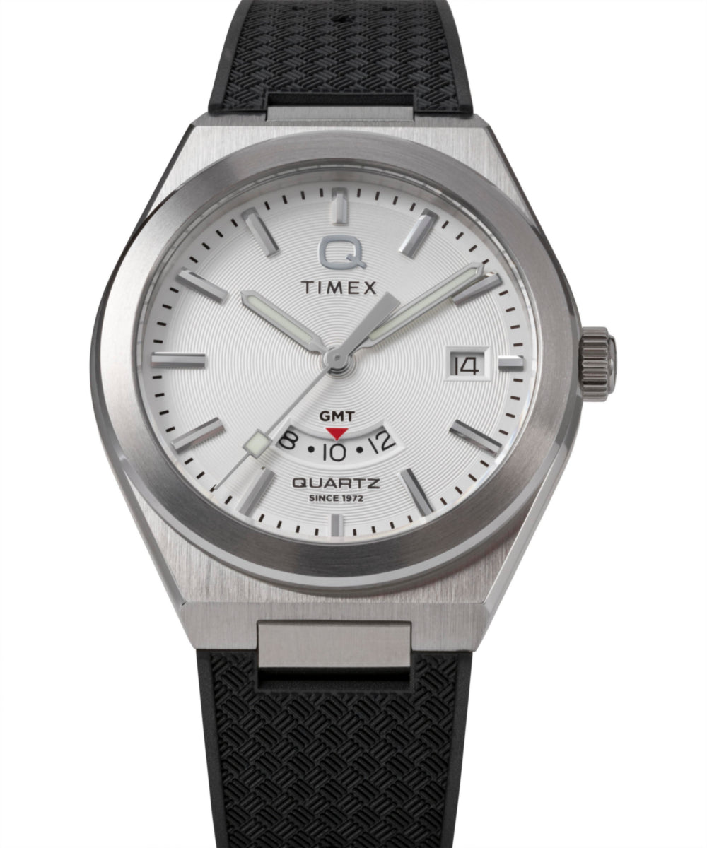 Q Timex® Continental GMT 39mm Synthetic Rubber Strap Watch, photo 7