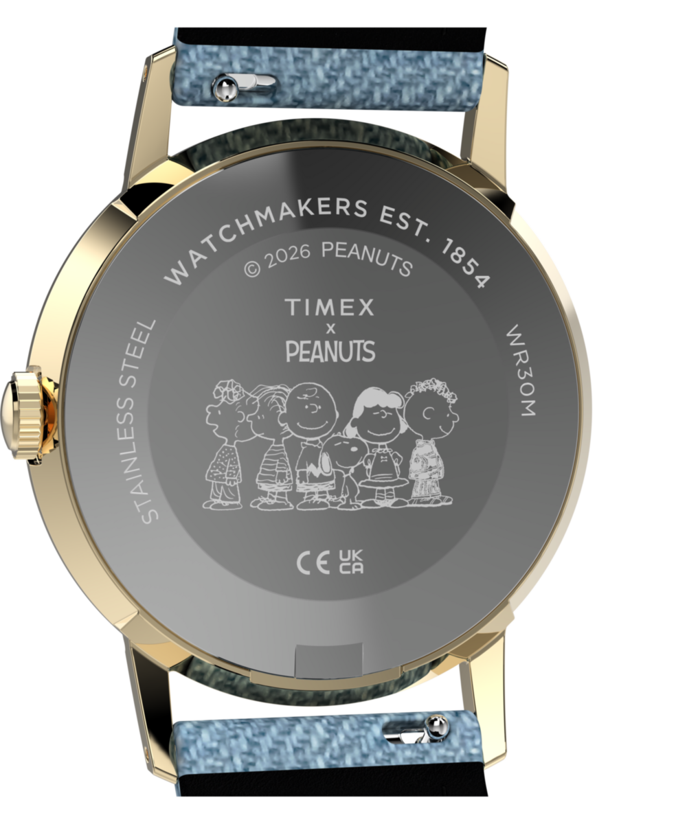 Peanuts® x Timex Marlin® 1965 Reissue Inspired Snoopy Tennis 34mm Fabric Strap Watch, photo 5