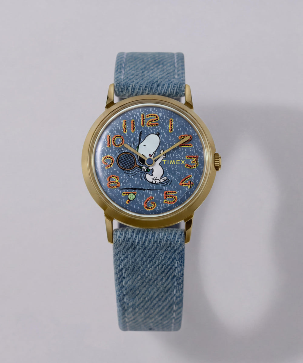 Peanuts® x Timex Marlin® 1965 Reissue Inspired Snoopy Tennis 34mm Fabric Strap Watch, photo 7