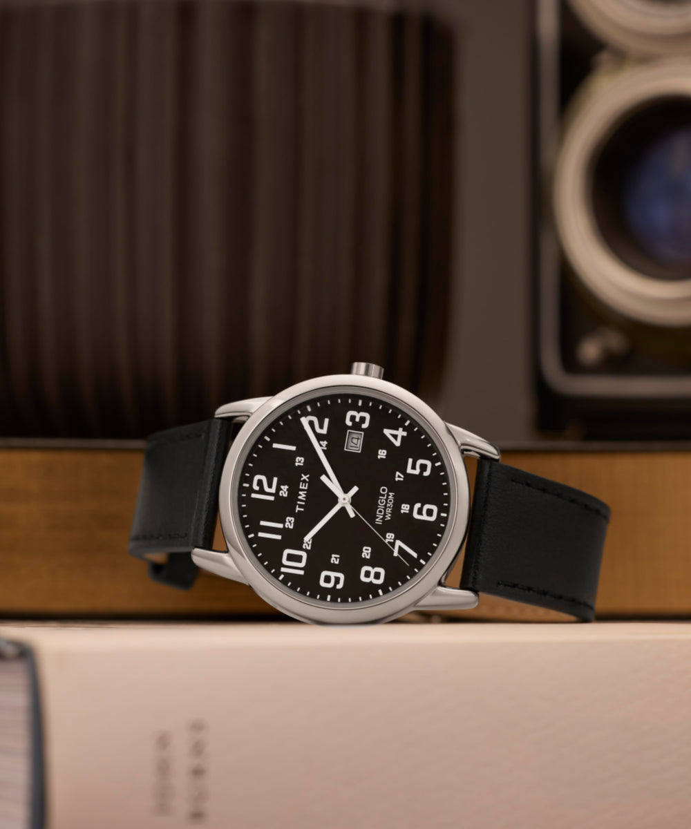 Easy Reader® Classic 38mm Leather Strap Watch, photo 7